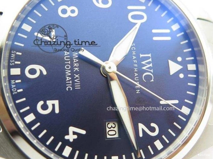 MIROTIME 0301 Durable Mark XVIII Le Petit Prince IW327004 SS Mk Maker Best Edition Blue Dial On SS Bracelet A 7297